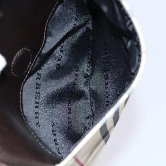 BURBERRY Nova Check Shoulder Bag Canvas Beige Auth KD202 - Picture 13 of 16